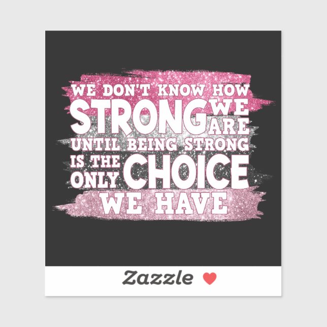 Breast Cancer Support Sticker (Sheet)