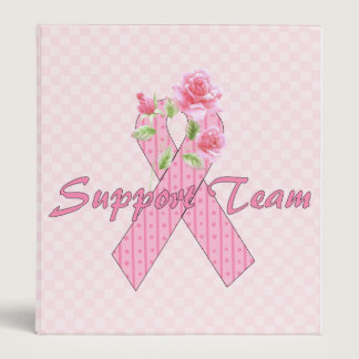 Breast Cancer Support Team 3 Ring Binder