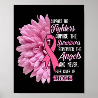 Breast Cancer Support The Fighters Gift For Her Poster