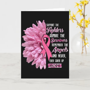 Breast Cancer Support The Fighters Gift For Her T- Card