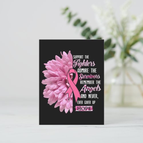 Breast Cancer Support The Fighters Gift For Her T_ Postcard