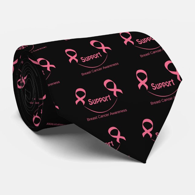 Breast Cancer Support Tie (Rolled)