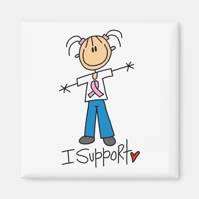 Breast Cancer Support Tshirts and Gifts Magnet (Front)