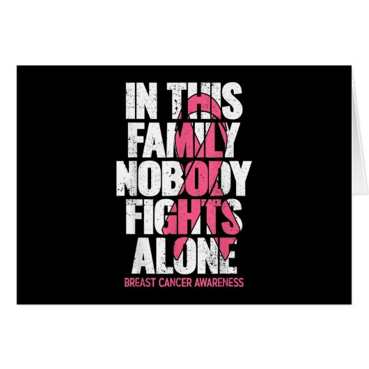 Breast Cancer Support Vintage Family Breast Cancer (Front Horizontal)