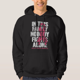 Breast Cancer Support Vintage Family Breast Cancer Hoodie