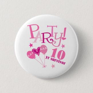 Breast Cancer Survivor 10 Year Button