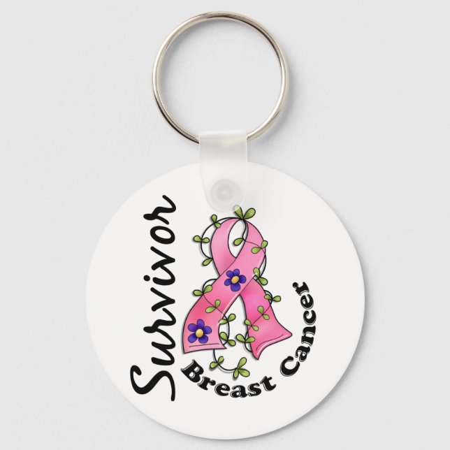 Breast Cancer Survivor 15 Keychain (Front)