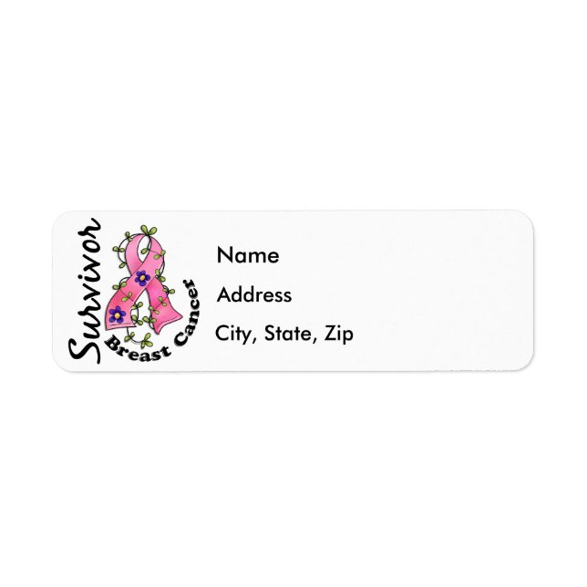 Breast Cancer Survivor 15 Label (Front)