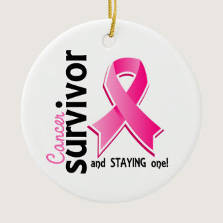 Breast Cancer Survivor 19 Ceramic Ornament