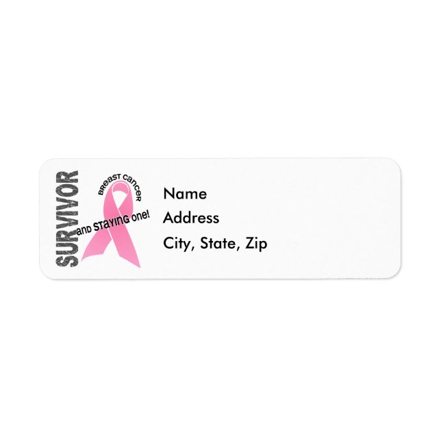 BREAST CANCER Survivor 1 Label (Front)