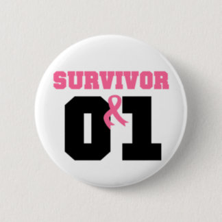 Breast Cancer Survivor 1 Year Pinback Button