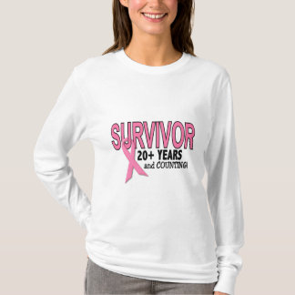 BREAST CANCER SURVIVOR 20  Years & Counting T-Shirt