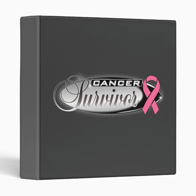 Breast Cancer Survivor 3 Ring Binder (Front/Spine)