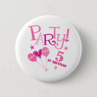 Breast Cancer Survivor 5 Year Button