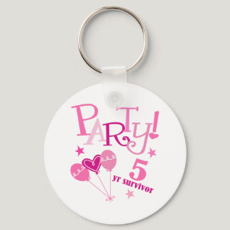 Breast Cancer Survivor 5 Year Keychain