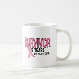 BREAST CANCER SURVIVOR 5 Years & Counting Coffee Mug