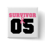 Breast Cancer Survivor 5 Years Pinback Button