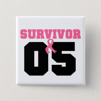 Breast Cancer Survivor 5 Years Pinback Button