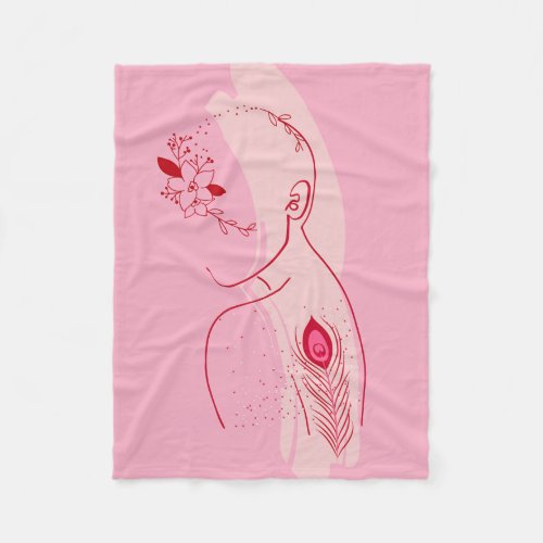 Breast Cancer Survivor Art _ Inspirational Women Fleece Blanket