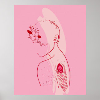 Breast Cancer Survivor Art - Inspirational Women Poster