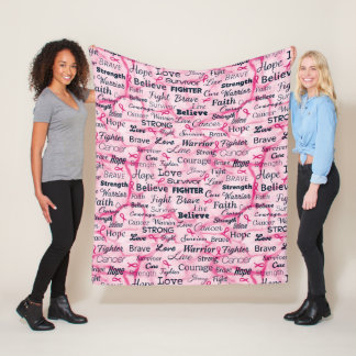 Breast Cancer Survivor Awareness Fleece Blanket