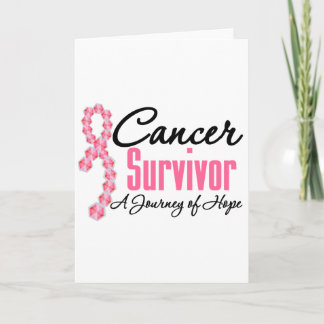Breast Cancer Survivor Awareness Journey Ribbon Card