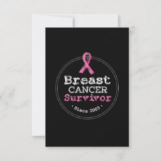 Breast Cancer Survivor Awareness Since 2003 Card