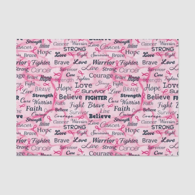 Breast Cancer Survivor Awareness Tissue Paper (Front)