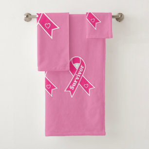 Breast Cancer Survivor Bath Towel Set