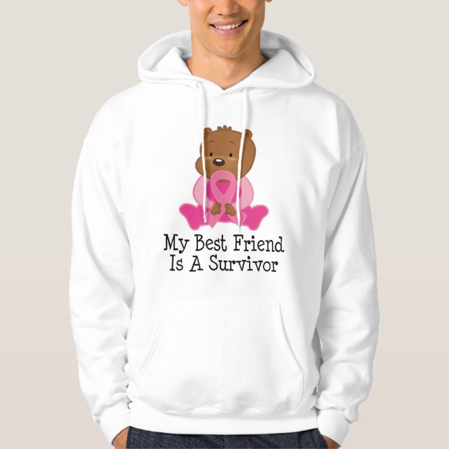 Breast Cancer Survivor Best Friend Hoodie (Front)