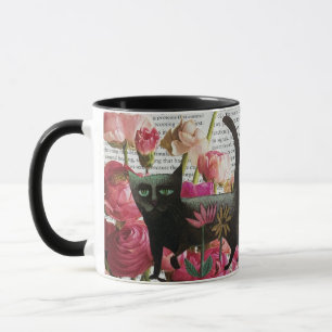Breast Cancer Survivor Black Cat Healing Sleep Mug