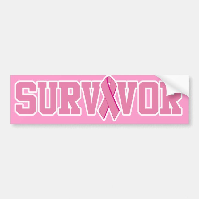 Breast Cancer Survivor Bumper Sticker (Front)