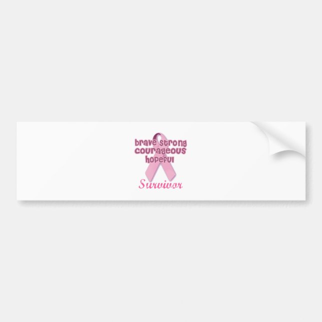 Breast Cancer Survivor Bumper Sticker (Front)