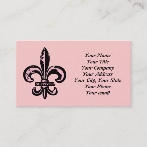 Breast Cancer Survivor Business Cards