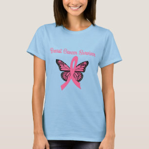 Breast Cancer Survivor Butterfly T-Shirt