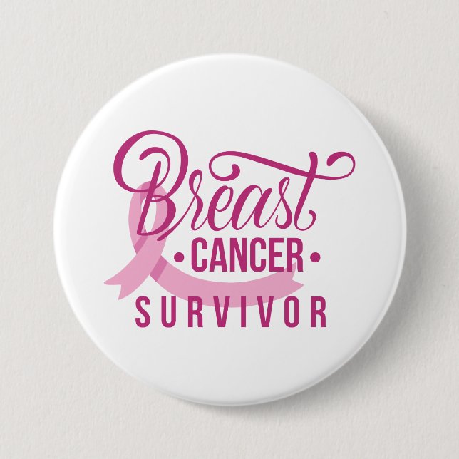 Breast Cancer Survivor Button (Front)