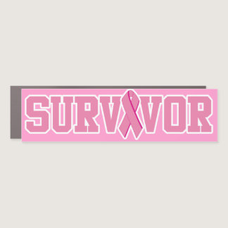 Breast Cancer Survivor Car Magnet