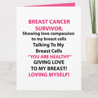 Breast Cancer Survivor Card