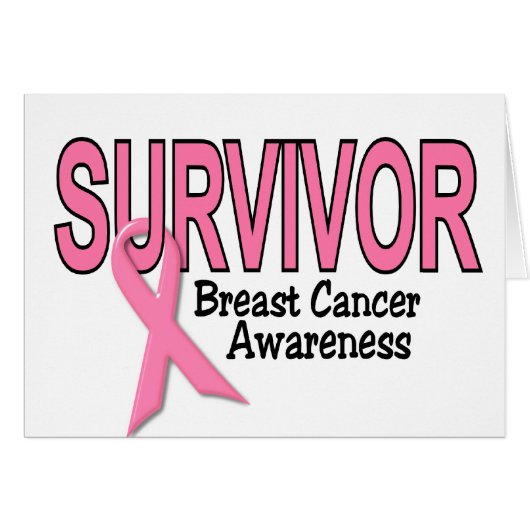 BREAST CANCER SURVIVOR CARDS (Front Horizontal)