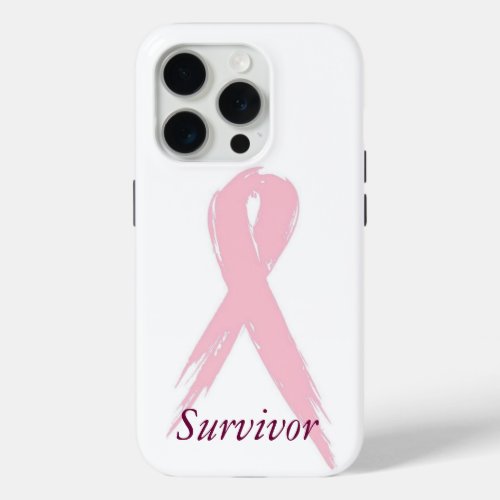 Breast Cancer Survivor iPhone 15 Pro Case