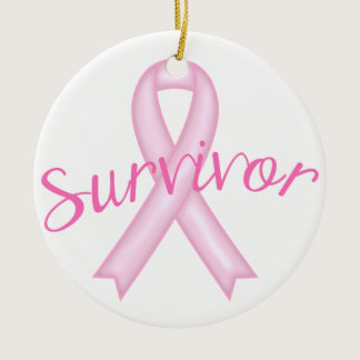 Breast Cancer Survivor Ceramic Ornament