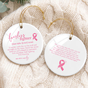 Breast Cancer Survivor Ceramic Ornament