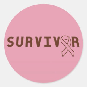 Breast Cancer Survivor Classic Round Sticker