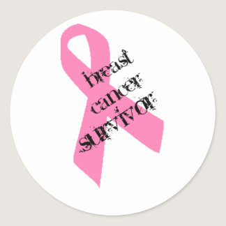 Breast Cancer Survivor Classic Round Sticker