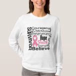 Breast Cancer Survivor Collage T-Shirt