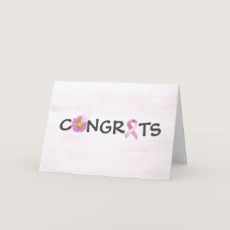 Breast Cancer Survivor Congratulations Card