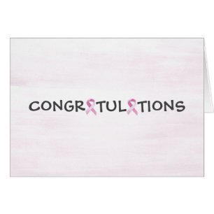 Breast Cancer Survivor Congratulations Cards