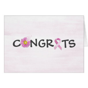 Breast Cancer Survivor Congratulations Cards