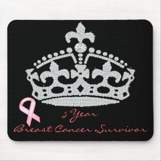 Breast Cancer Survivor - Diamond Princess Crown Mouse Pad