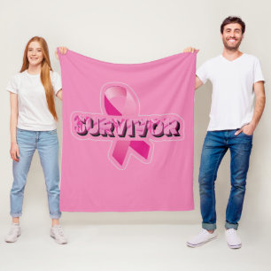 Breast Cancer Survivor Fleece Blanket